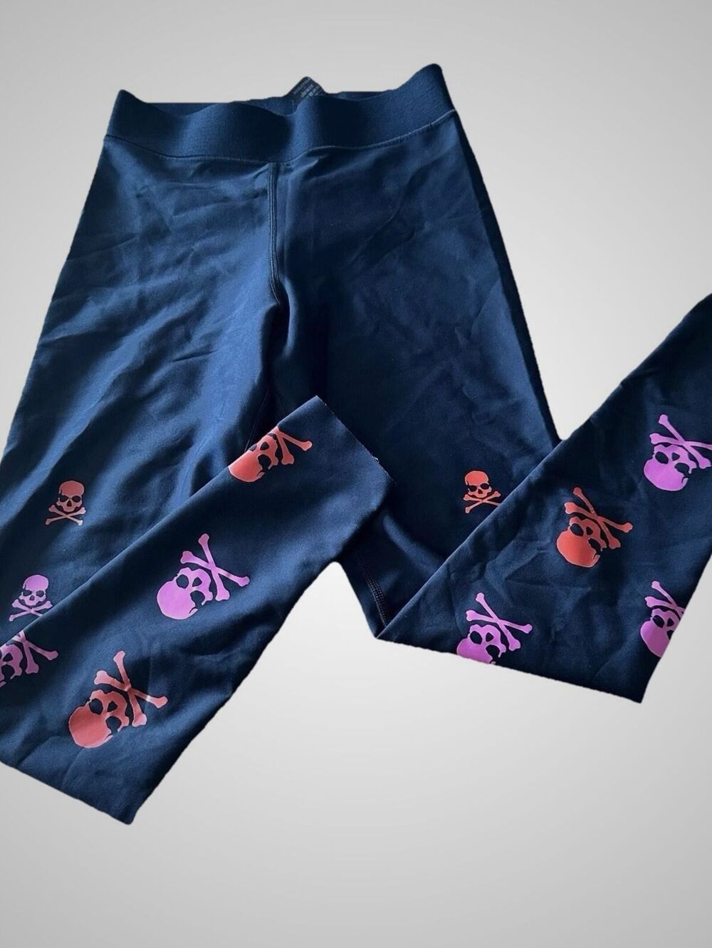 Ultracor X Soul cycle Leggings spooky Edgy Punk Pirate Skull Womens Size Small
